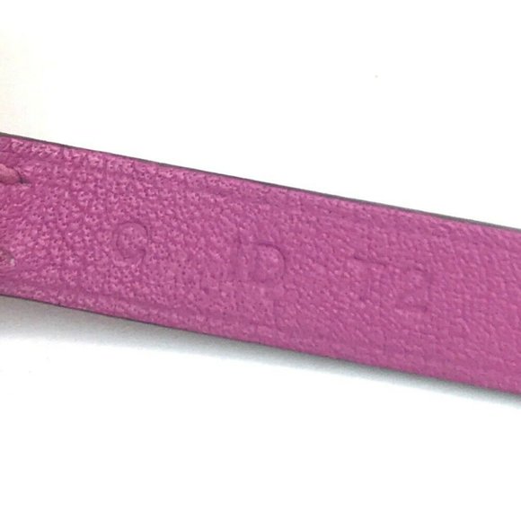 HERMES Accessories Etrie de Bourtour Double Bracelet Veau Swift Purple/Silver HW - Picture 4 of 8
